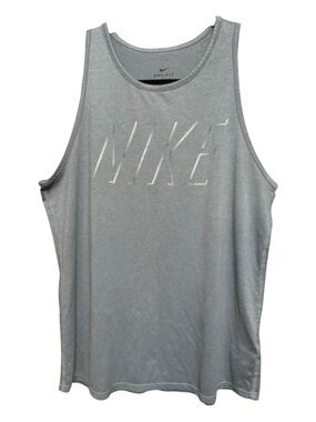 Nike Light Gray Dri-FIT Men's Training Tank M
